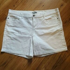 New York and Company plus shorts white denim Shorts